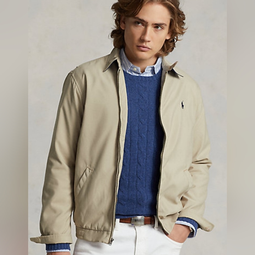 Ralph Lauren Lightweight Polo Jacket. Khaki. Large.